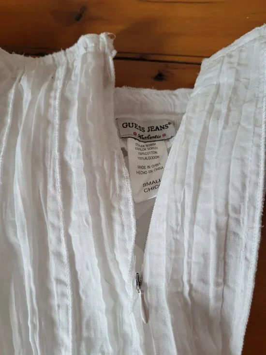 GUESS White Lightweight spring summer Skirt Midi - Picture 5 of 13